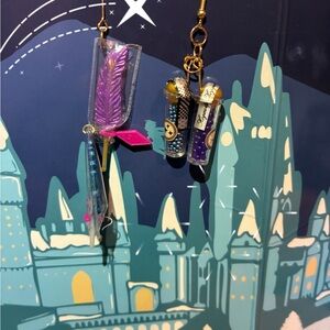 HoneyDukes Quill Candy and Spell Vile Earrings